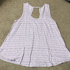 Toad&Co Light Purple Patterned Tank Top